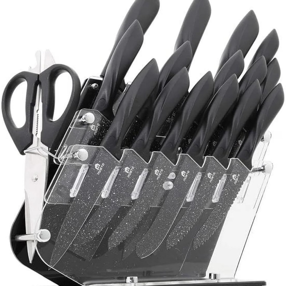 NEW 16-Piece Knife Set –Stainless Steel with Non-Stick Ceramic Coating – Sealed.